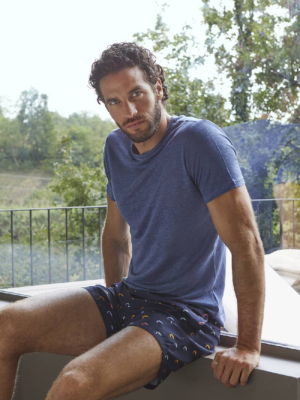 Julipet T-shirt in ricercato e fresco puro lino Nuova