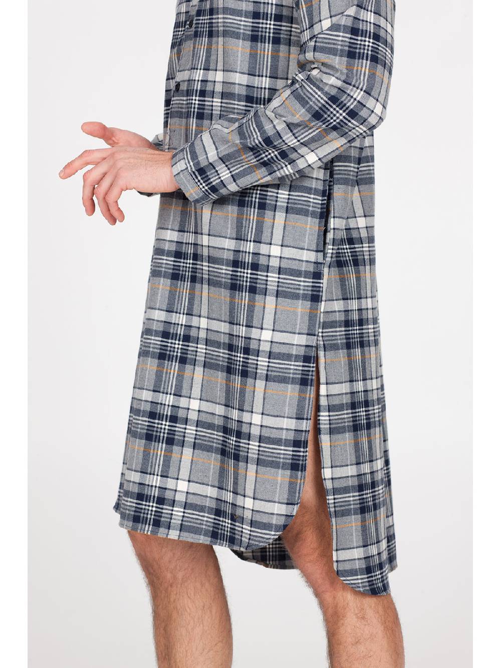 Julipet Camicia da notte in calda flanella di puro cotone Online