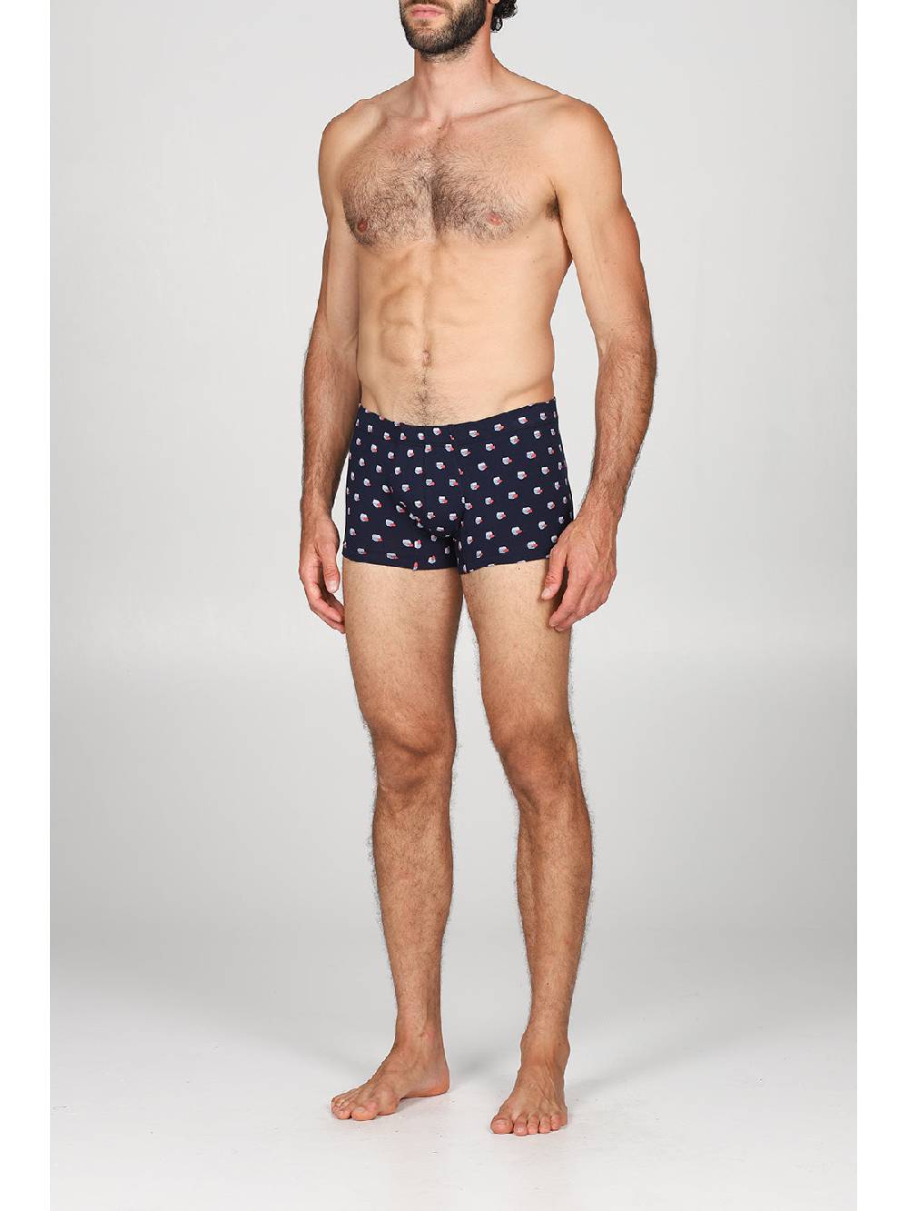 Julipet Boxer comfort in cotone bielastico, disegni "pesci" Saldi Di Fabbrica