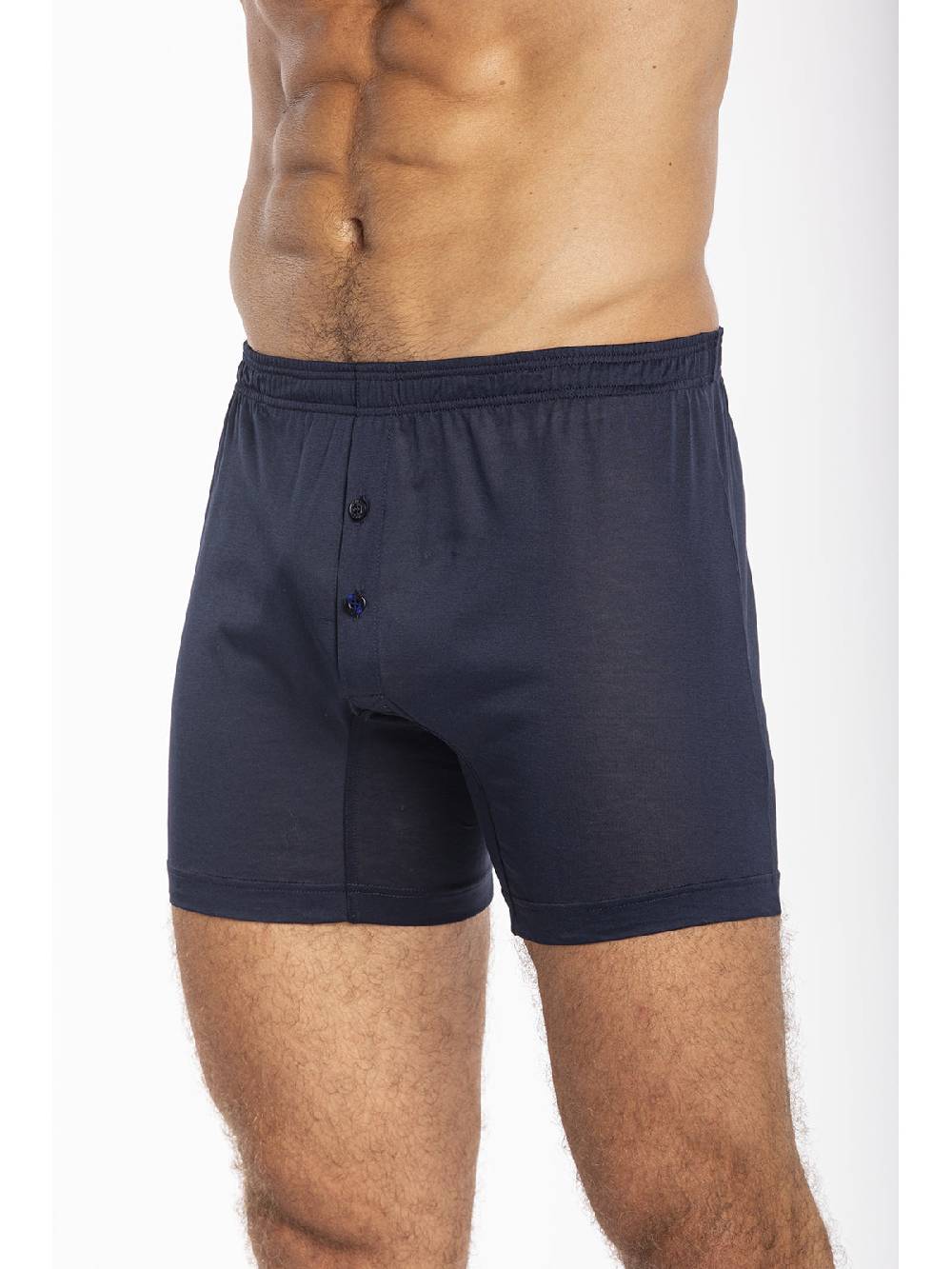 Julipet Boxer blu in jersey di puro cotone mercerizzato e gasato Qualità