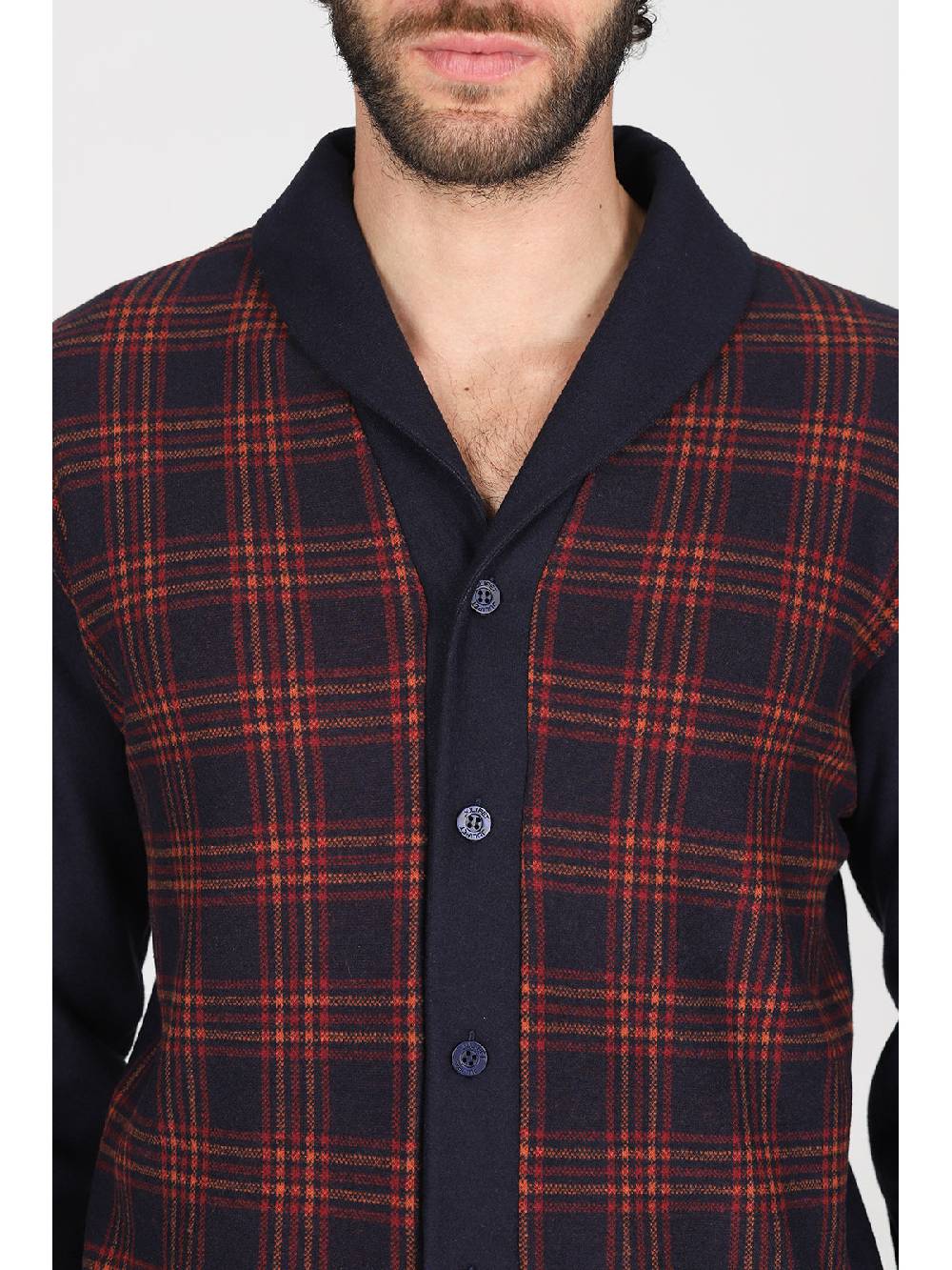 Julipet Pigiama cardigan in confortevole jacquard di cotone Negozio