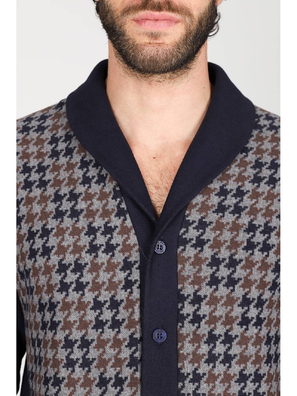 Julipet Pigiama cardigan in confortevole jacquard di cotone In Saldo