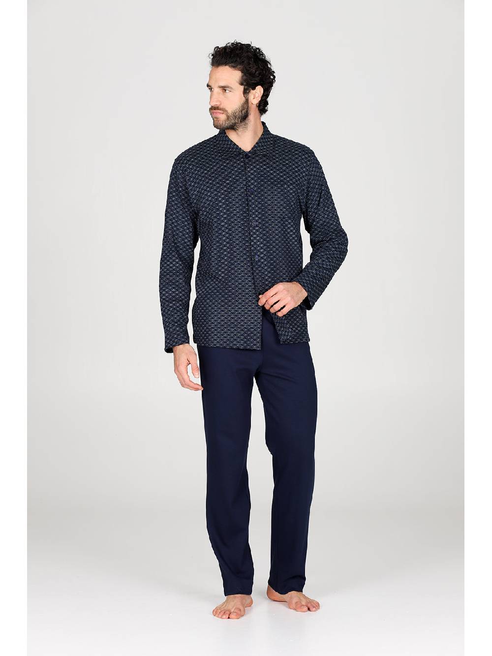 Julipet Pigiama cardigan in caldo interlock di puro cotone Nuova