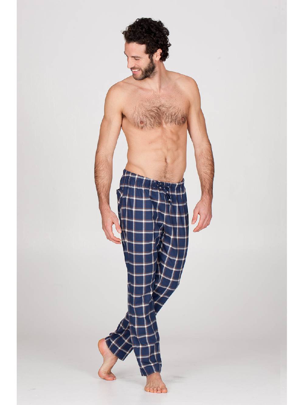 Julipet Pantalone in calda flanella di puro cotone Moda