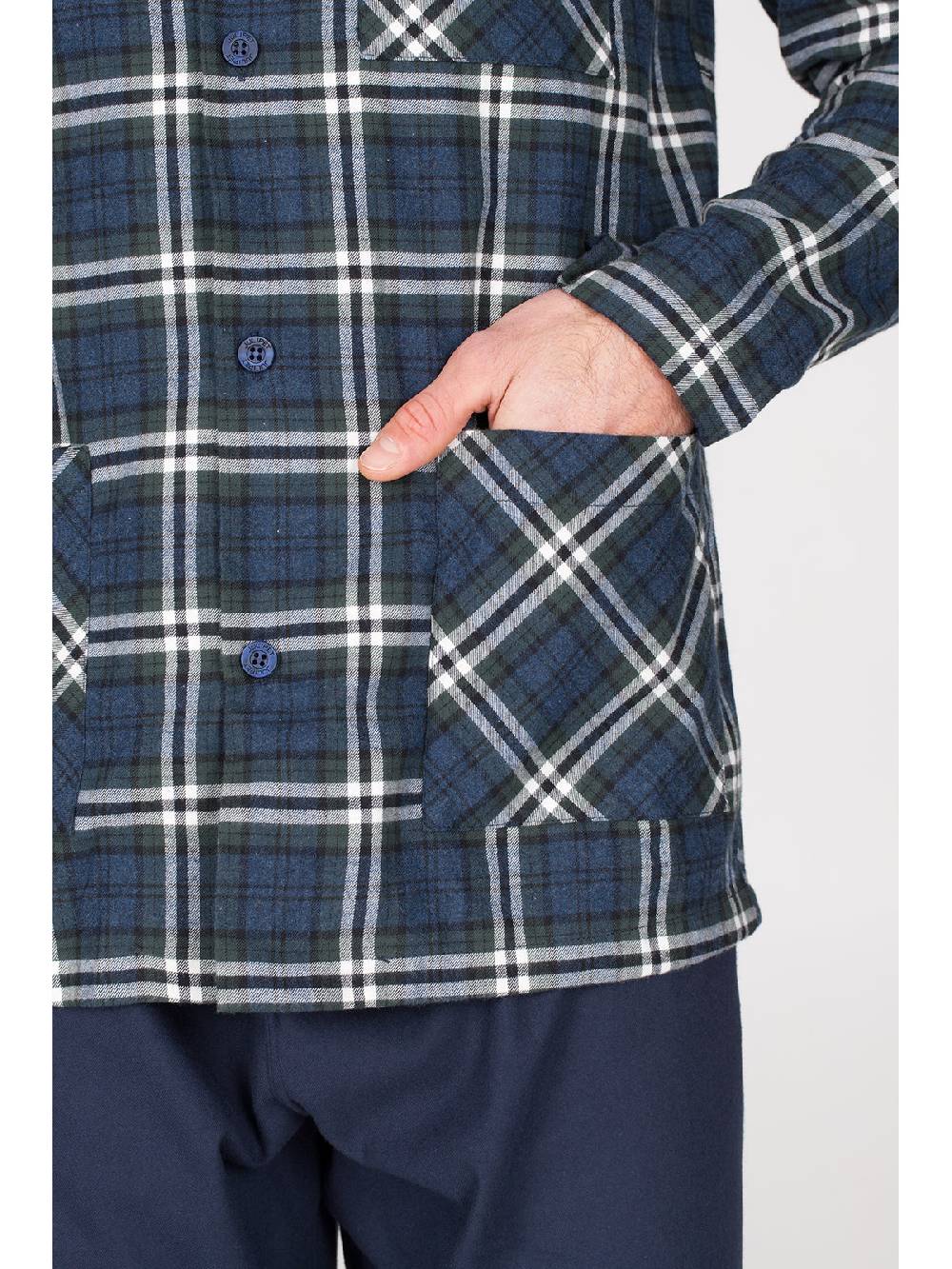 Julipet Pigiama cardigan in calda flanella di puro cotone 2025