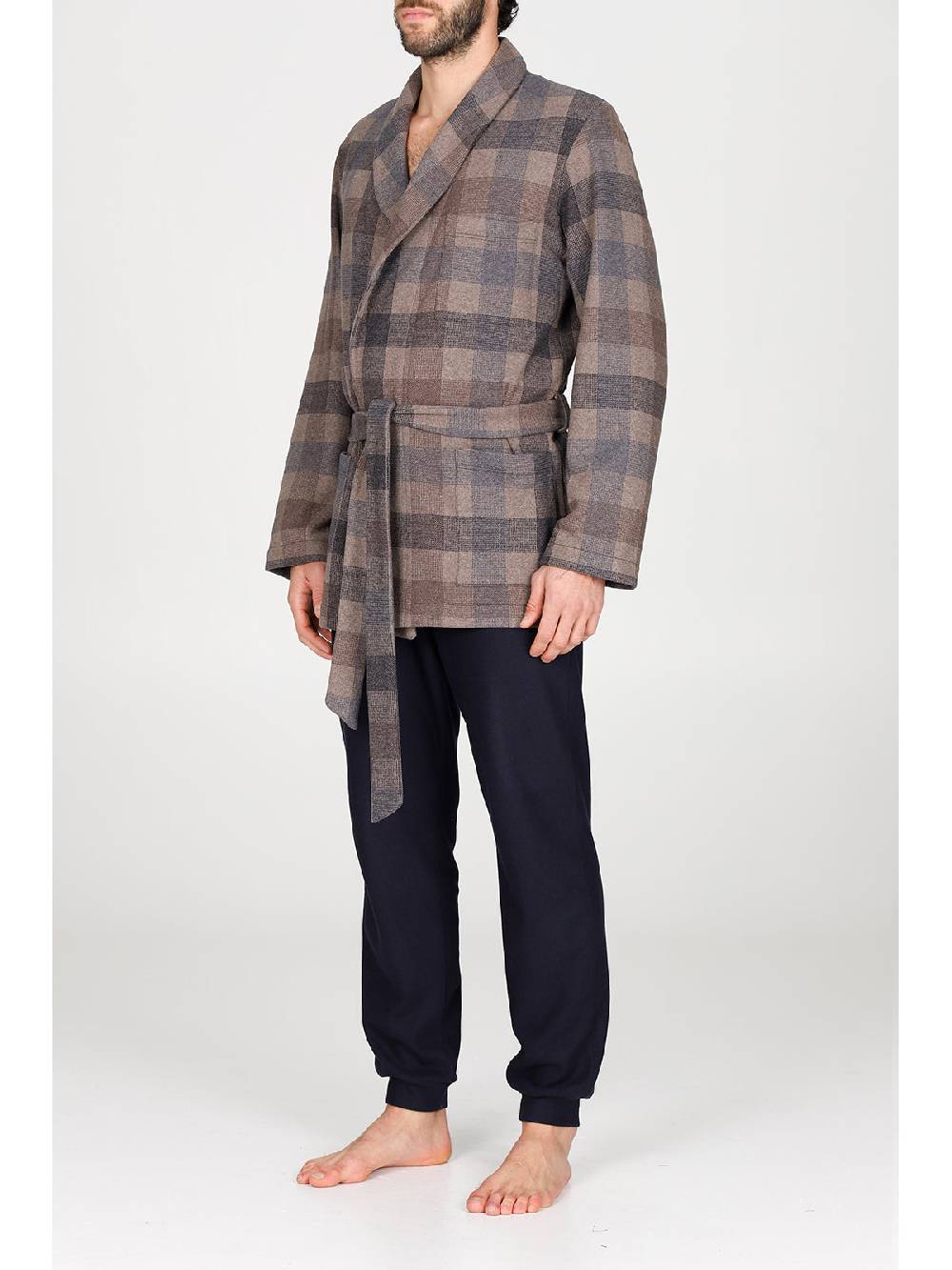 Julipet Giacca da camera in confortevole jacquard di cotone Italy