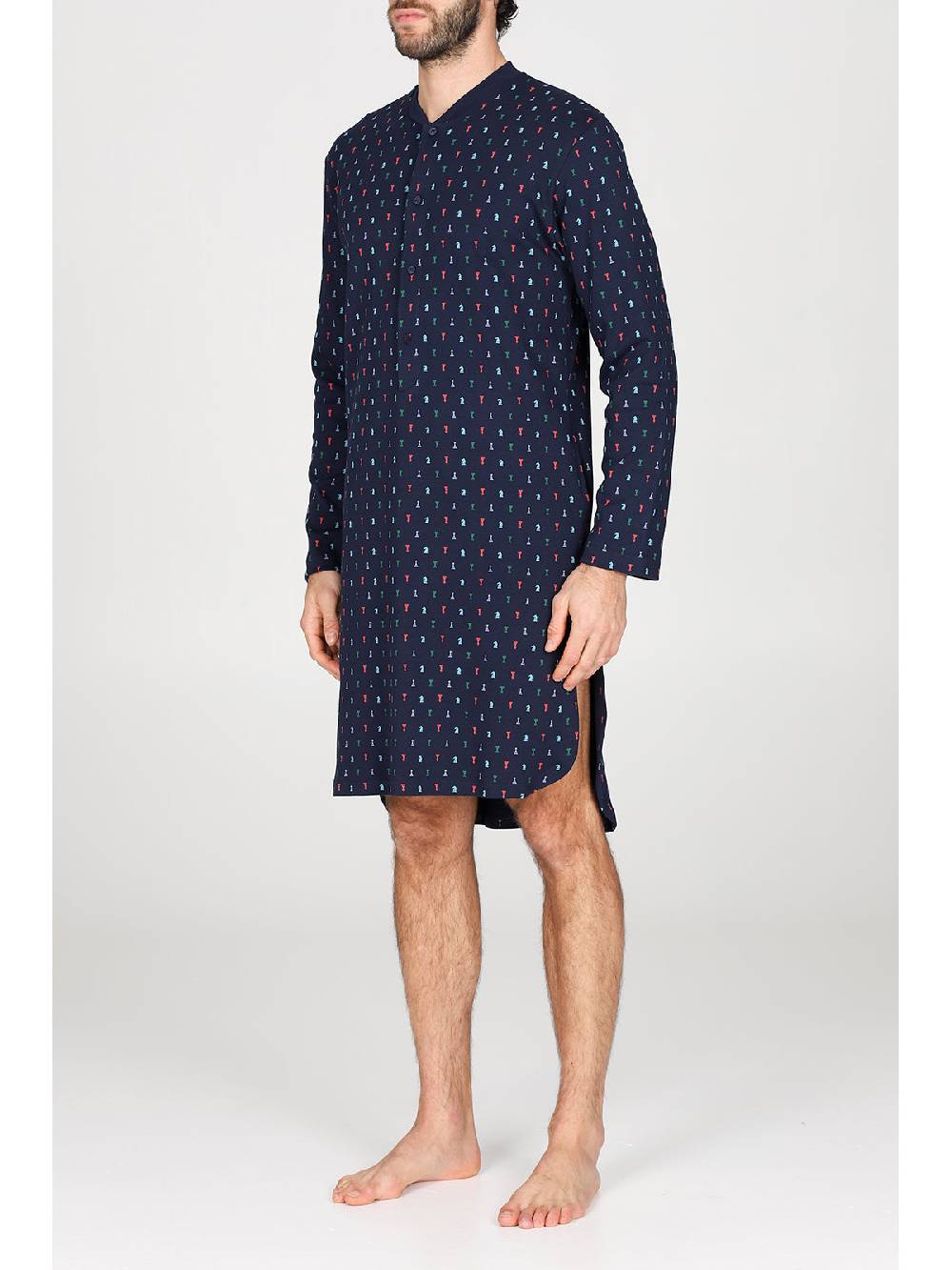 Julipet Camicia da notte in caldo interlock di puro cotone Nuovo