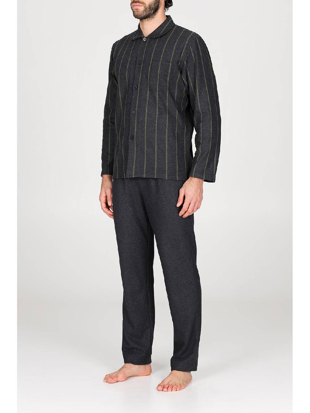 Julipet Pigiama cardigan in confortevole jacquard di cotone Prezzo Ridotto