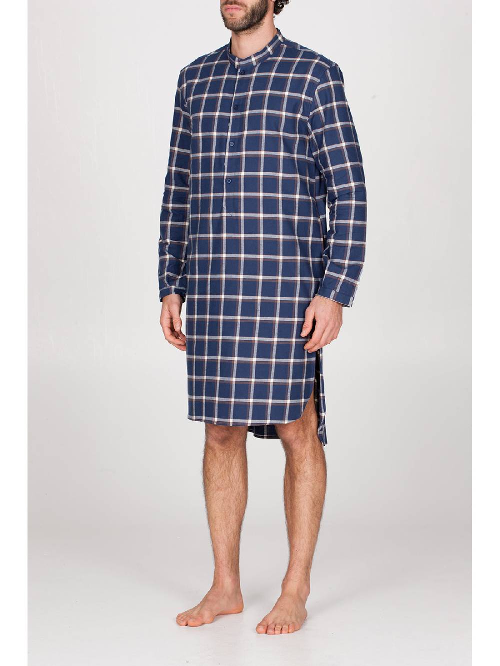 Julipet Camicia da notte in calda flanella di puro cotone Convenienza
