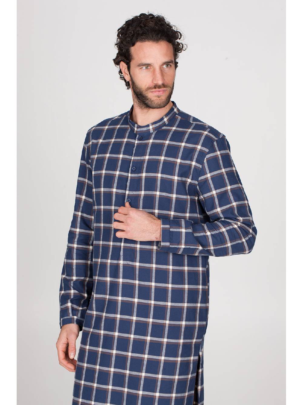 Julipet Camicia da notte in calda flanella di puro cotone Convenienza
