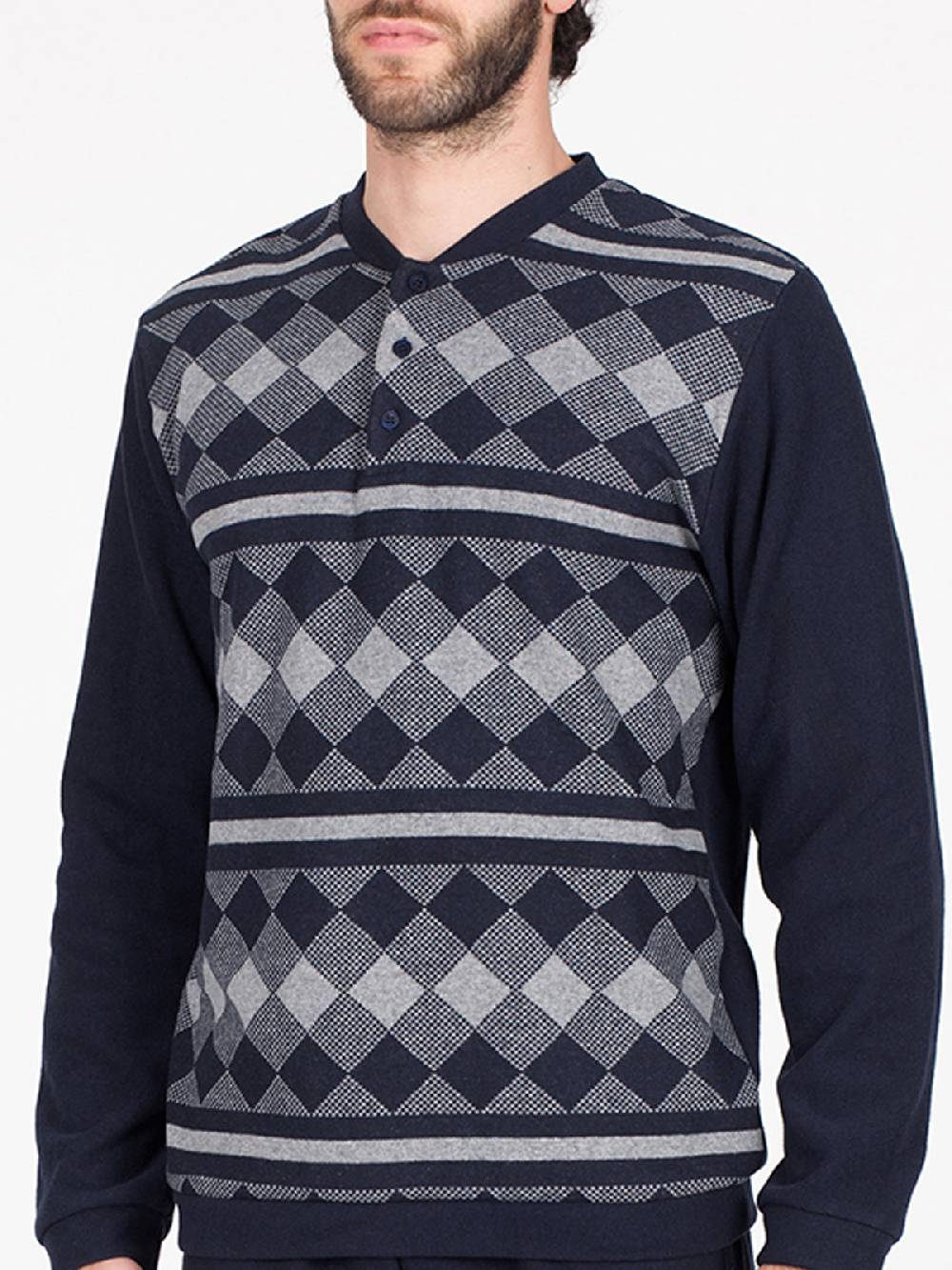 Julipet Pigiama in caldo jacquard di cotone Negozi Online