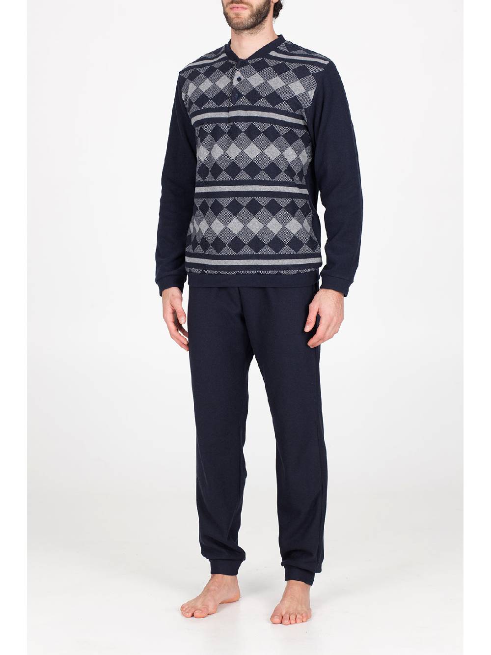 Julipet Pigiama in caldo jacquard di cotone Negozi Online