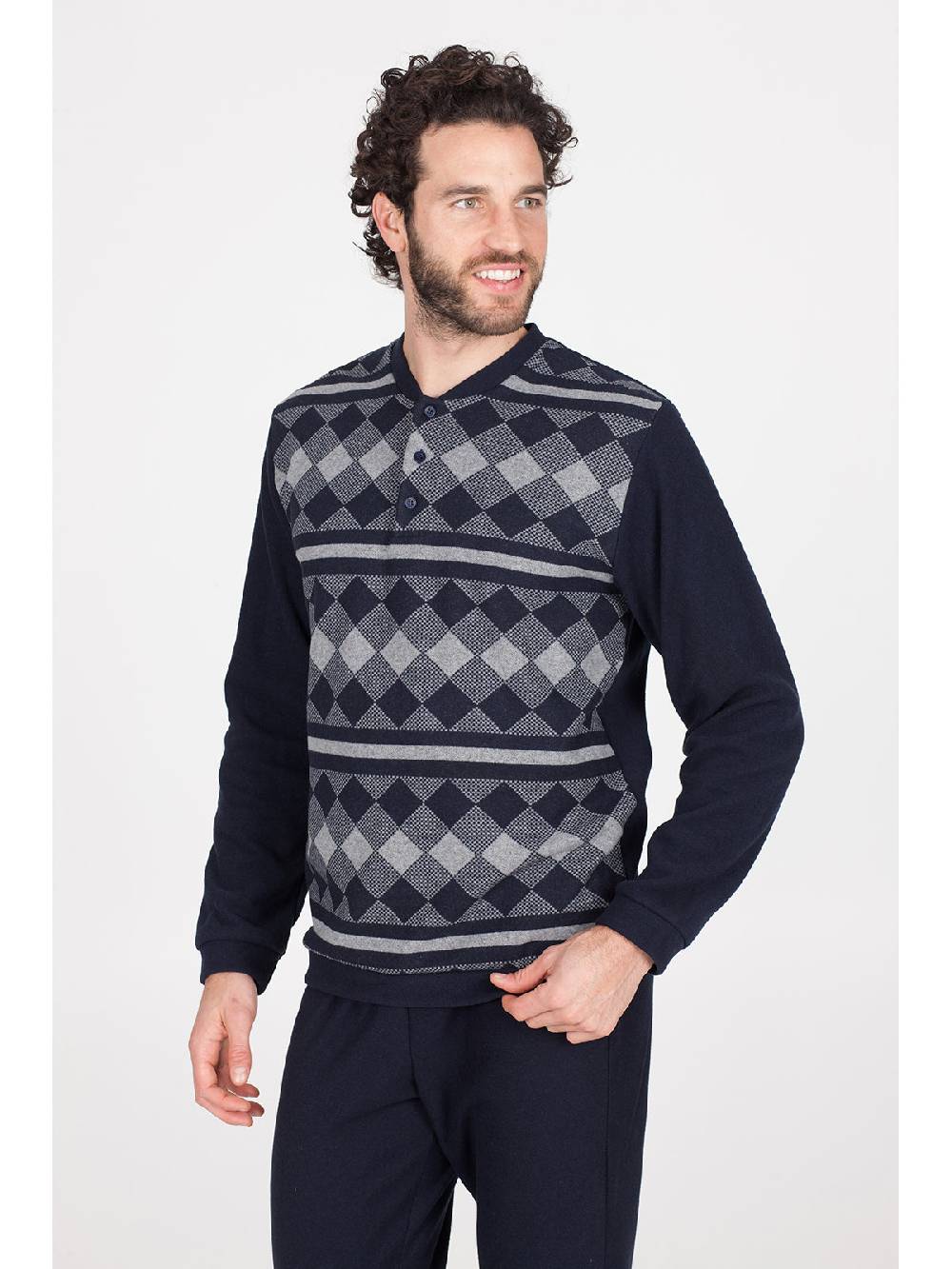 Julipet Pigiama in caldo jacquard di cotone Negozi Online