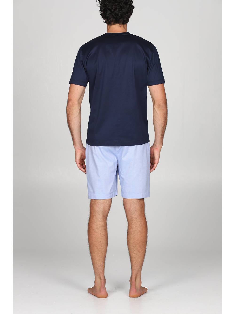 Julipet Pigiama serafino in popeline e luxury jersey, per un comfort contemporaneo Hotsell