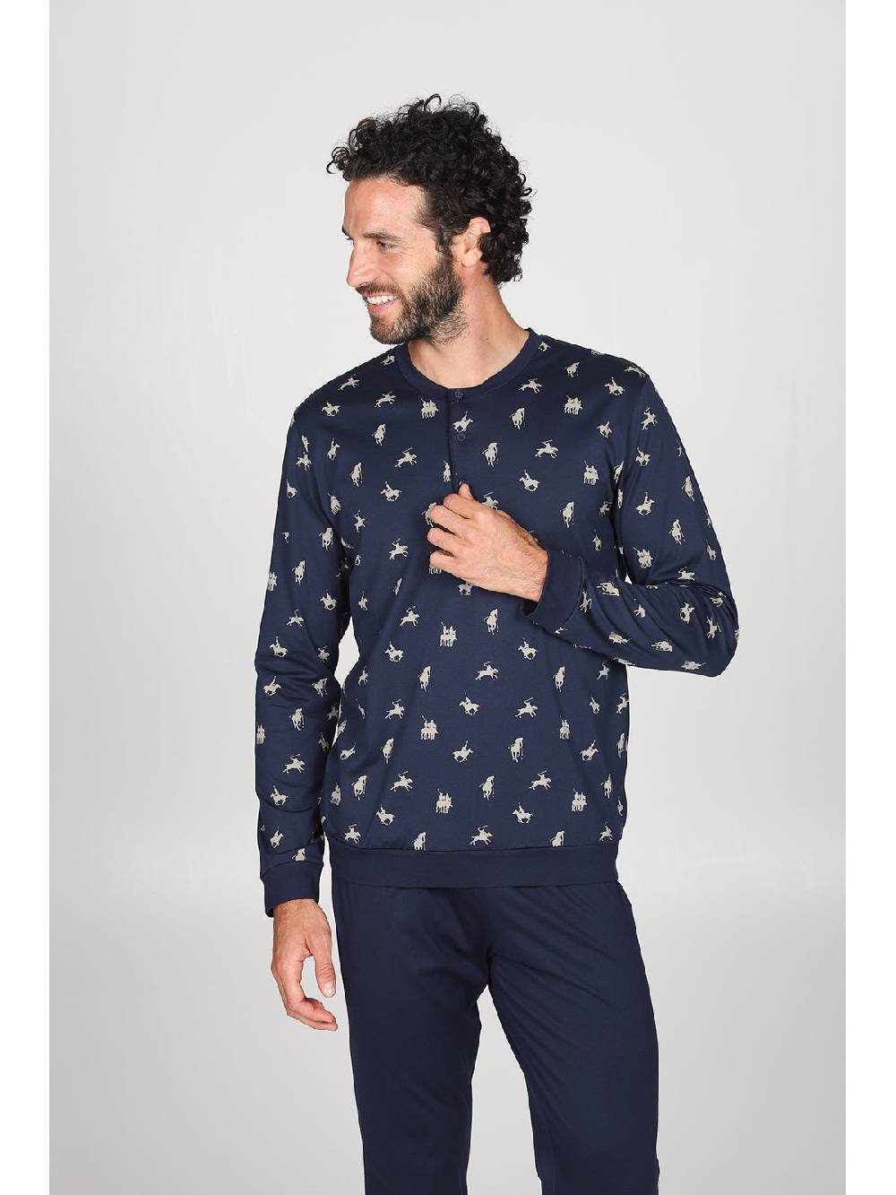 Julipet Pigiama fantasia "sport polo" con polisini, in leggerissimo jersey di puro cotone Promozione Limitata