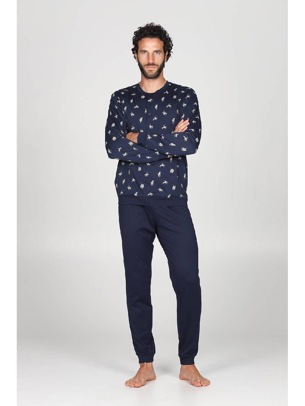 Julipet Pigiama fantasia "sport polo" con polisini, in leggerissimo jersey di puro cotone Promozione Limitata