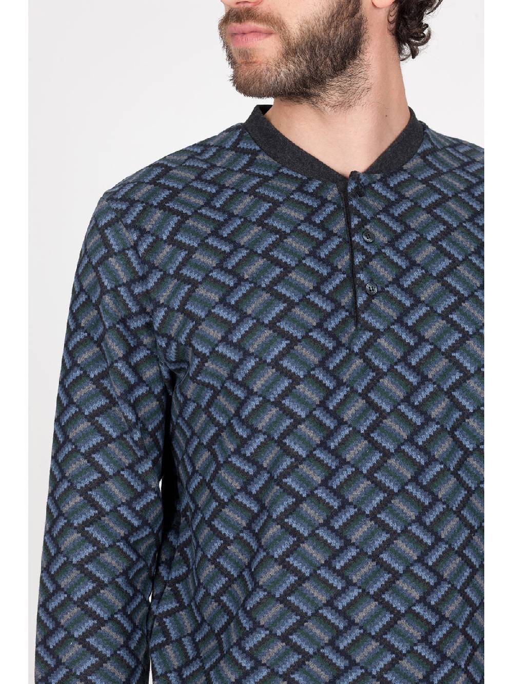 Julipet Pigiama in caldo jacquard di cotone Promozione