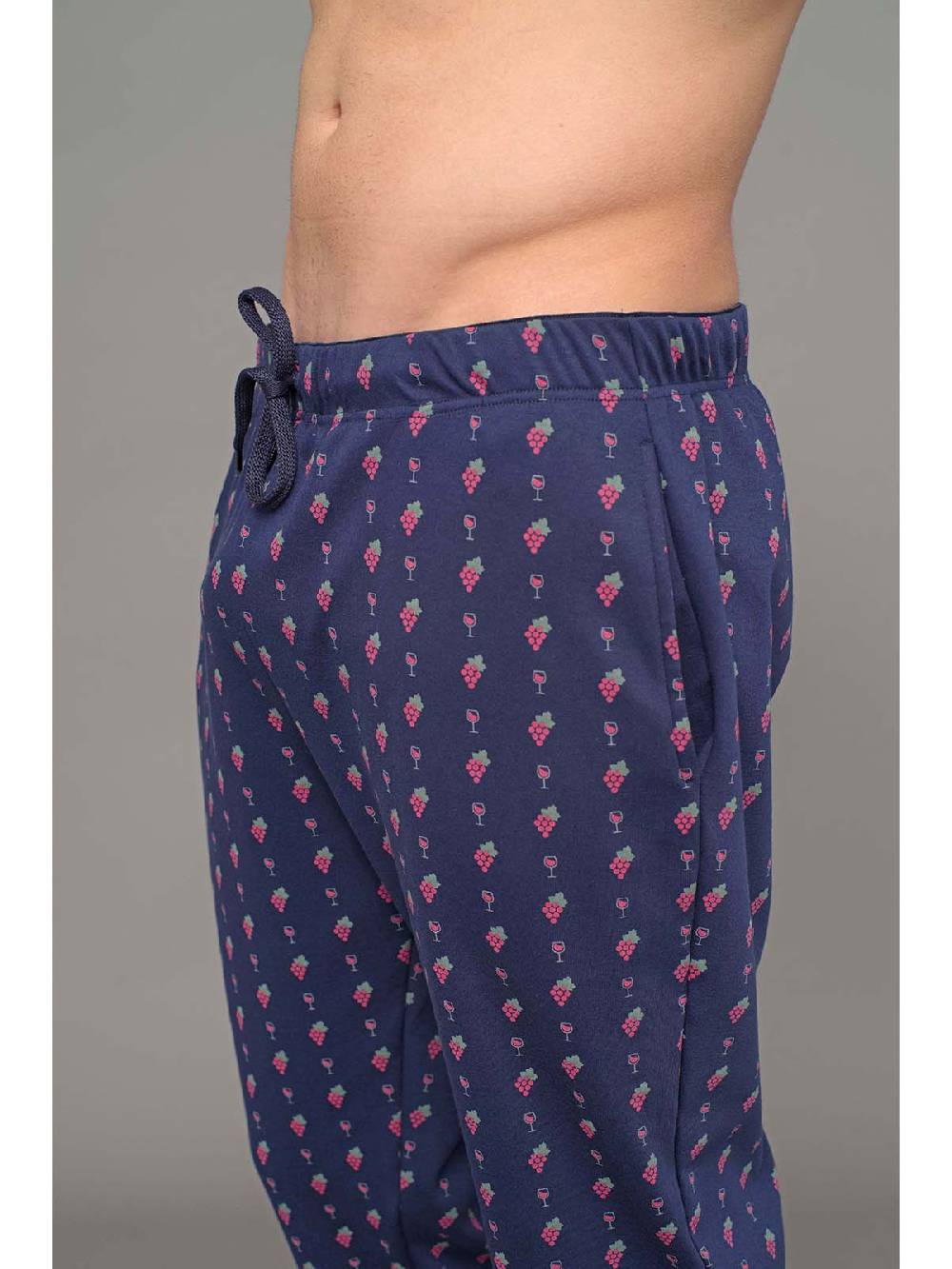 Julipet Pigiama girocollo linea winewear in interlock di puro cotone Novità