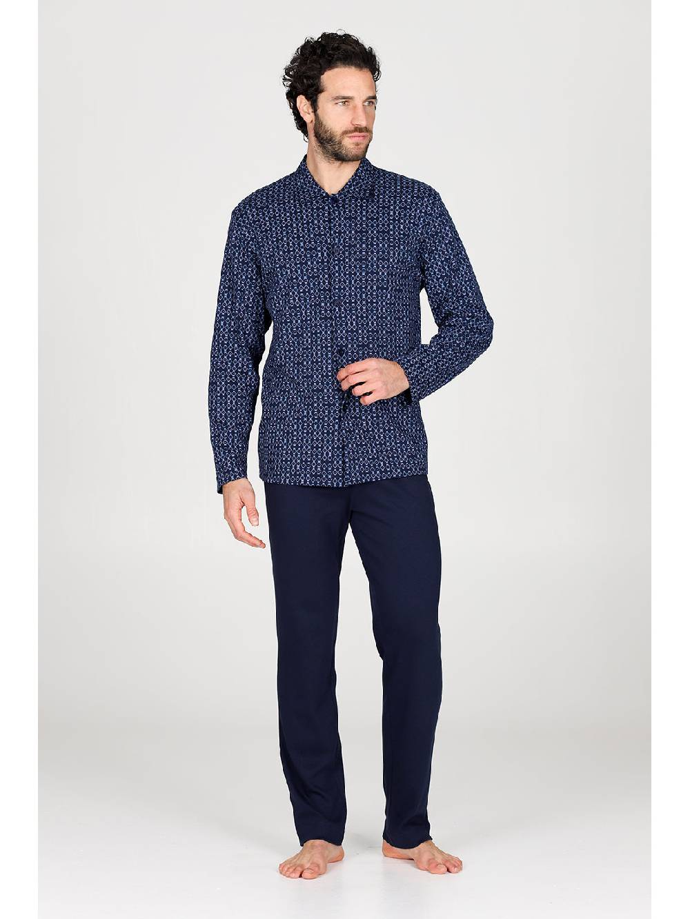 Julipet Pigiama cardigan Artist Edition, in caldo interlock di puro cotone Moda