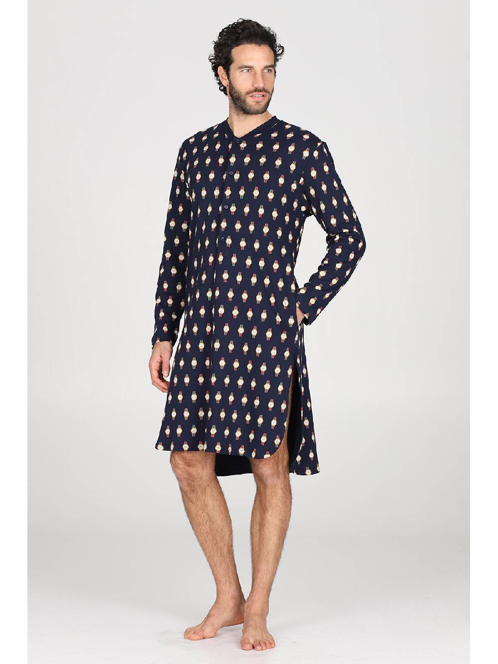 Julipet Camicia da notte Artist Edition, in caldo interlock di puro cotone Italia