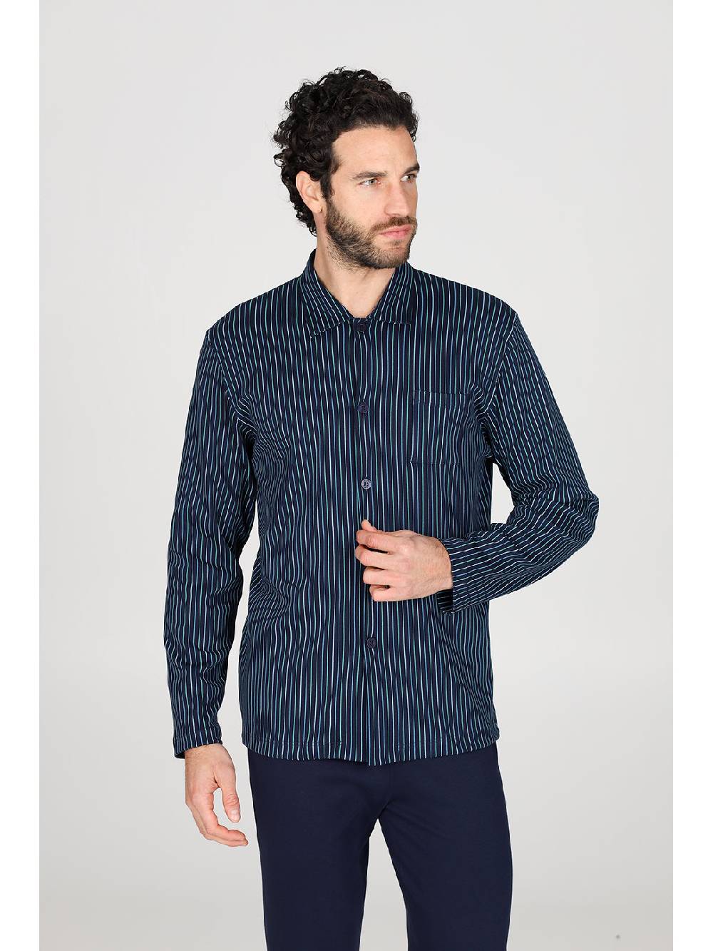 Julipet Pigiama cardigan in caldo interlock di puro cotone Acquista Ora