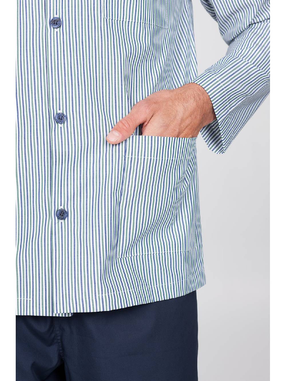 Julipet Pigiama cardigan in pregiato popeline Online