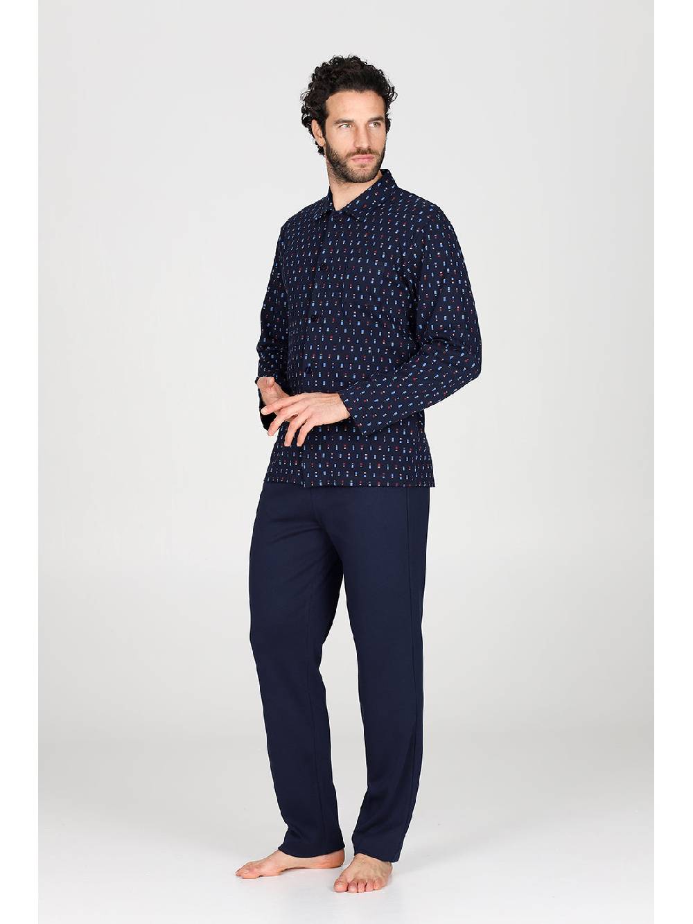 Julipet Pigiama cardigan in caldo interlock di puro cotone Ultimi tre giorni