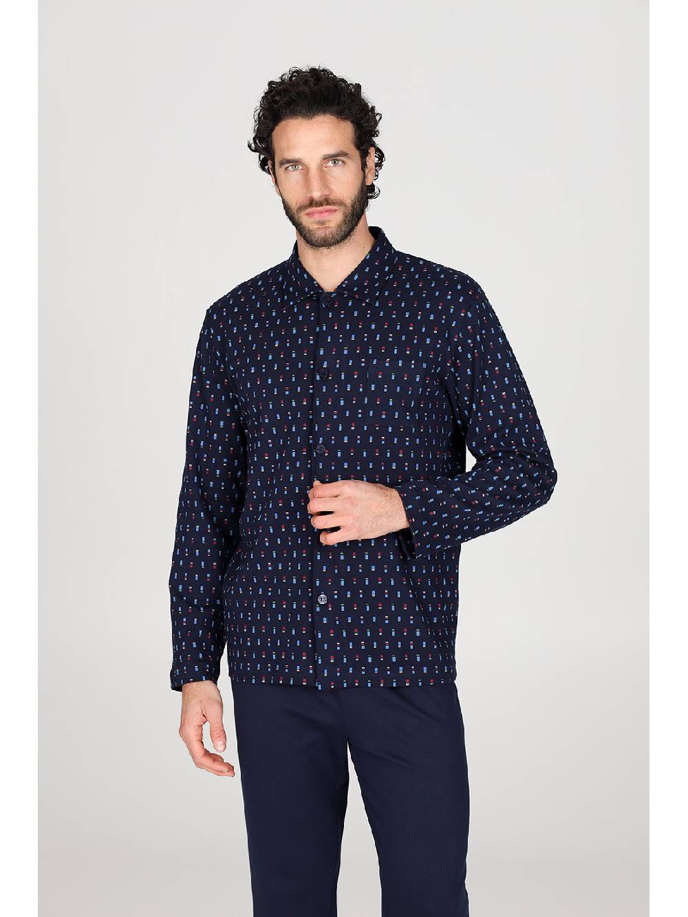 Julipet Pigiama cardigan in caldo interlock di puro cotone Ultimi tre giorni