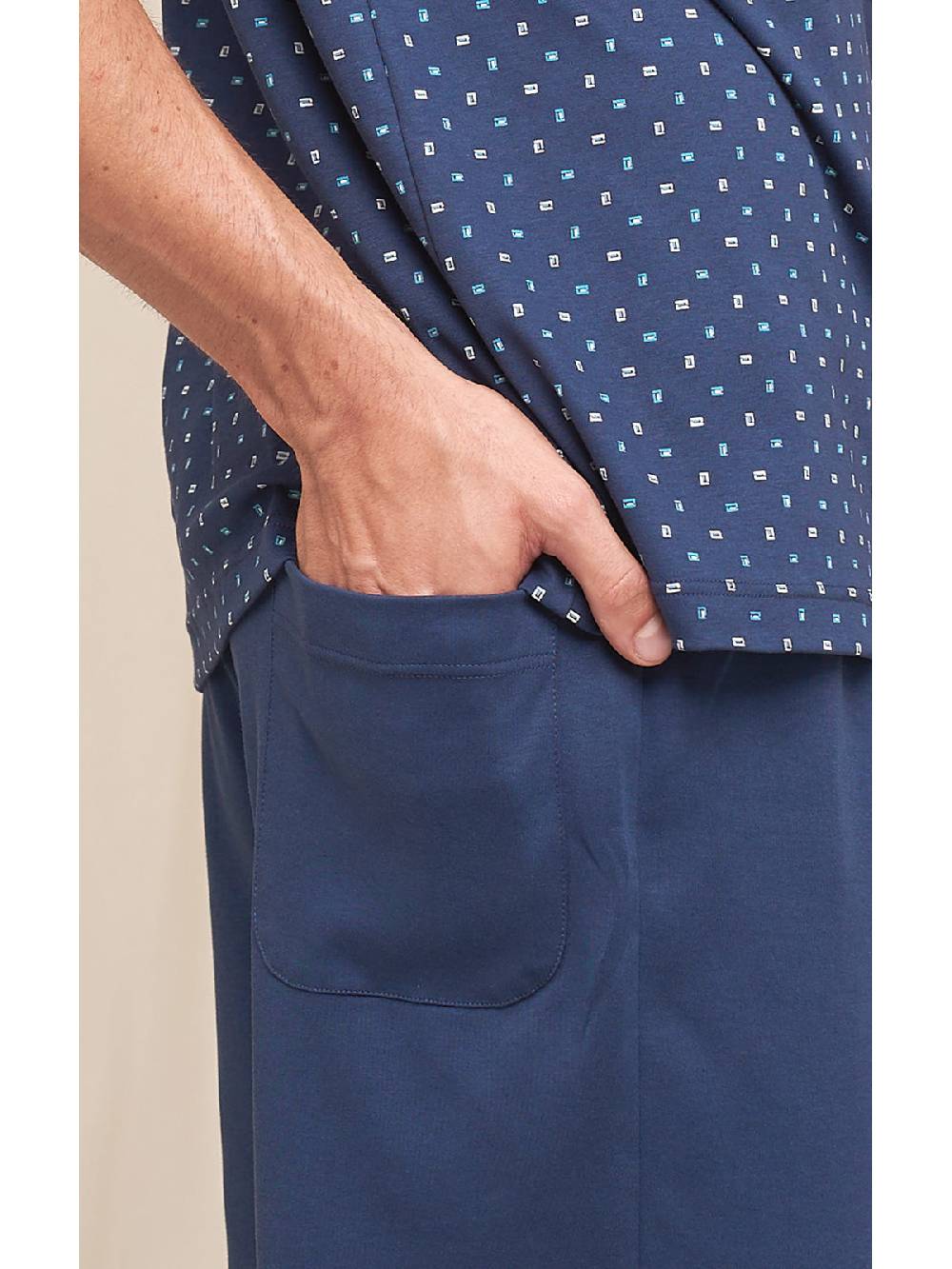 Julipet Pigiama corto in leggero interlock di puro cotone stampato In Saldo