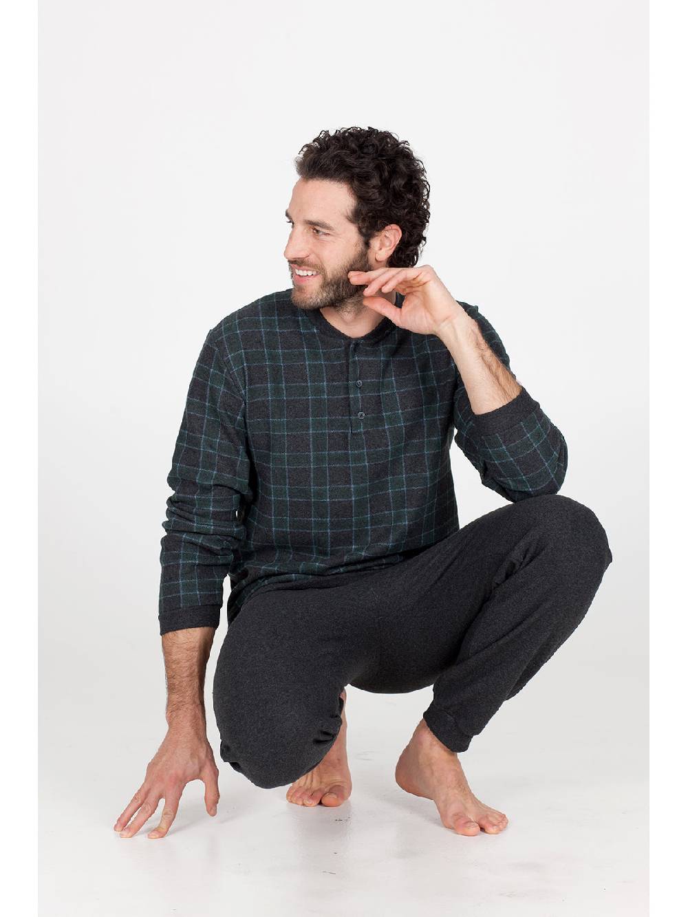 Julipet Pigiama in caldo jacquard di cotone Only for today