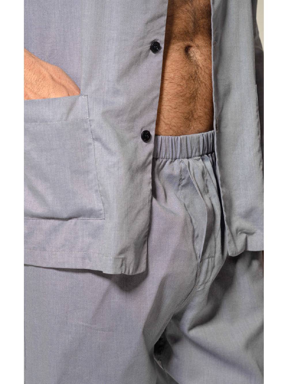 Julipet Pigiama aperto in tessuto twill lyocell e cotone Soddisfazione Garantita