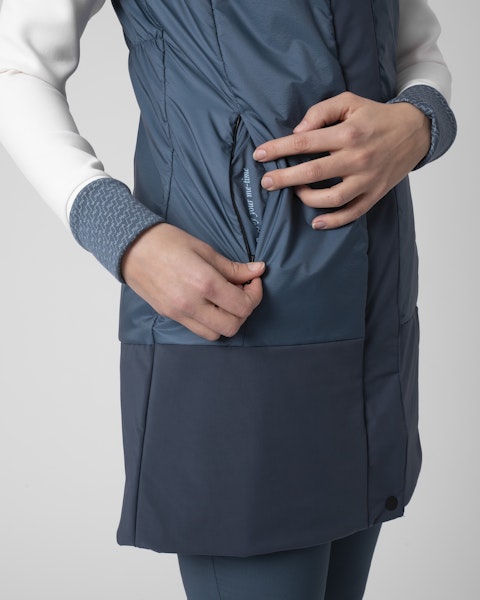 Lamunt ELENA GILET LUNGO IN CASHMERE Sconto
