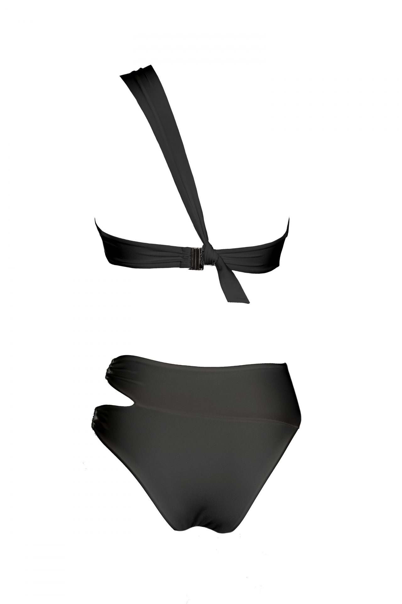 Olivia Gold Reggiseno monospalla + Slip a vita alta con accessori Shopping Online