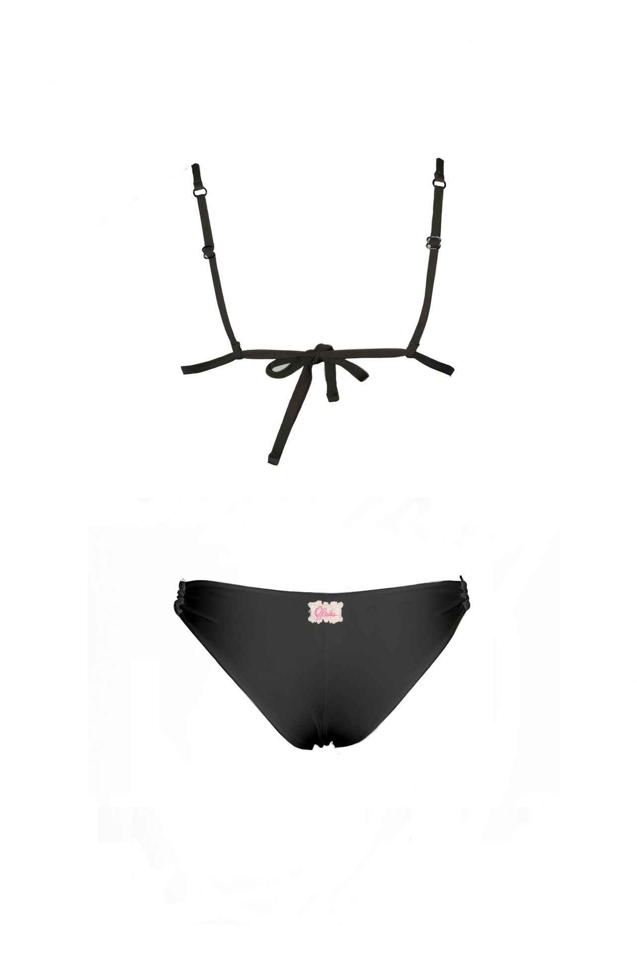 Olivia Gold Triangolo push up + Slip con anelli Presa