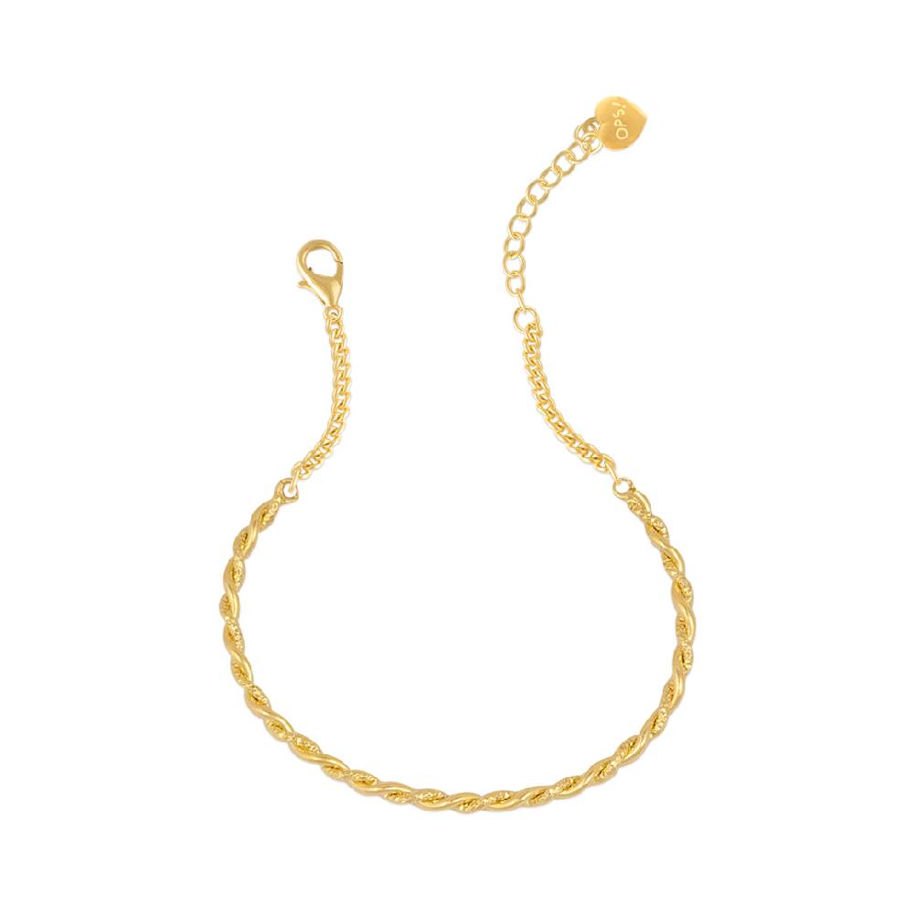 Opsobjects GRACE bracciale torchon con finitura lucida e diamantata Nuova
