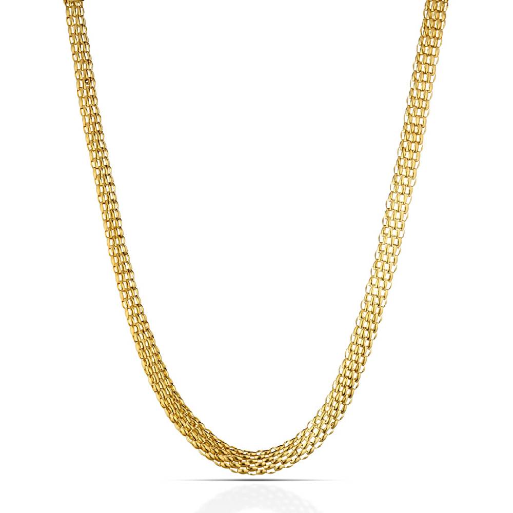 Opsobjects ELIZABETH collana oro giallo maglia mesh Italia