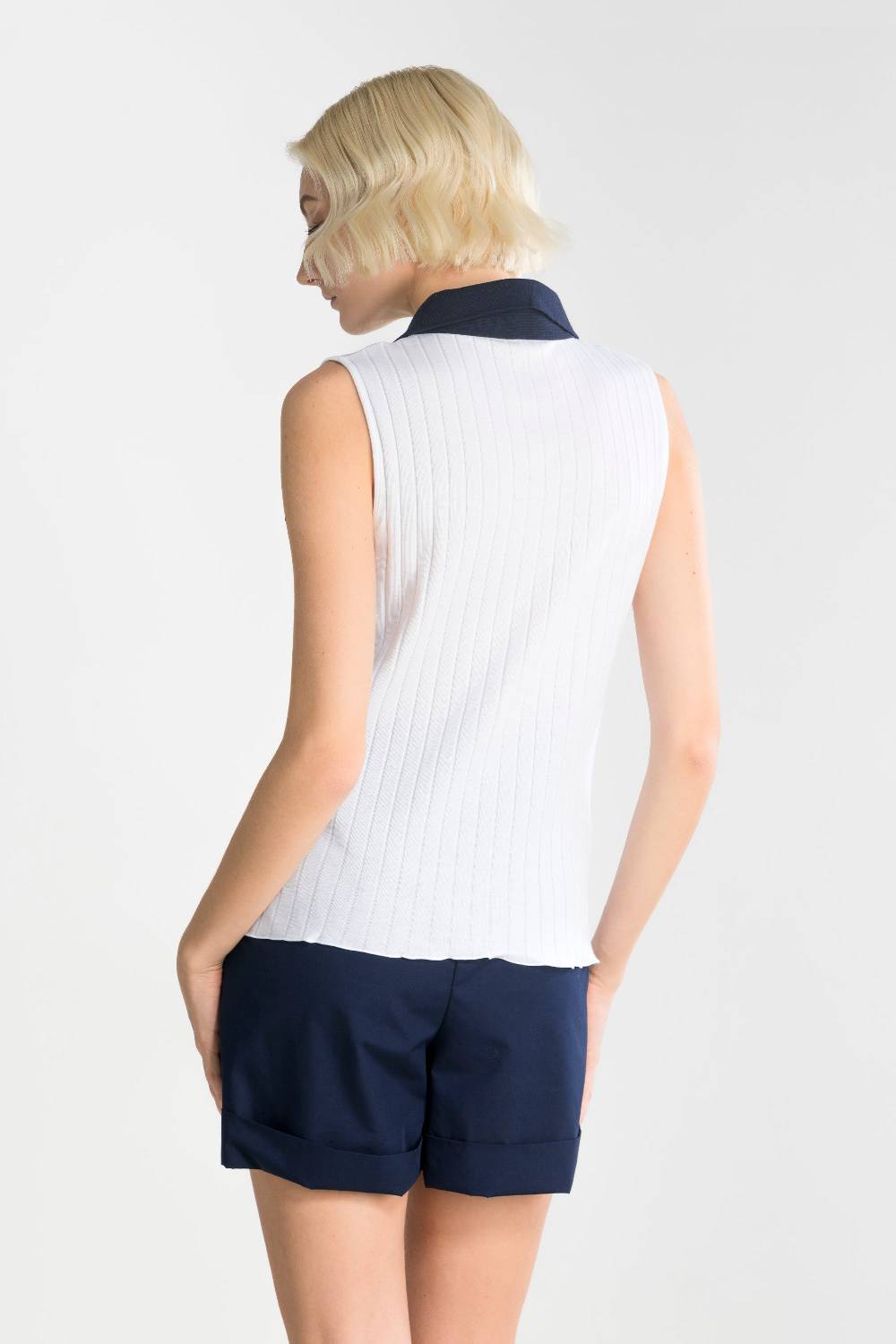 Oscalito Gilet con bottoni Donna Cotone 7160 In Saldo
