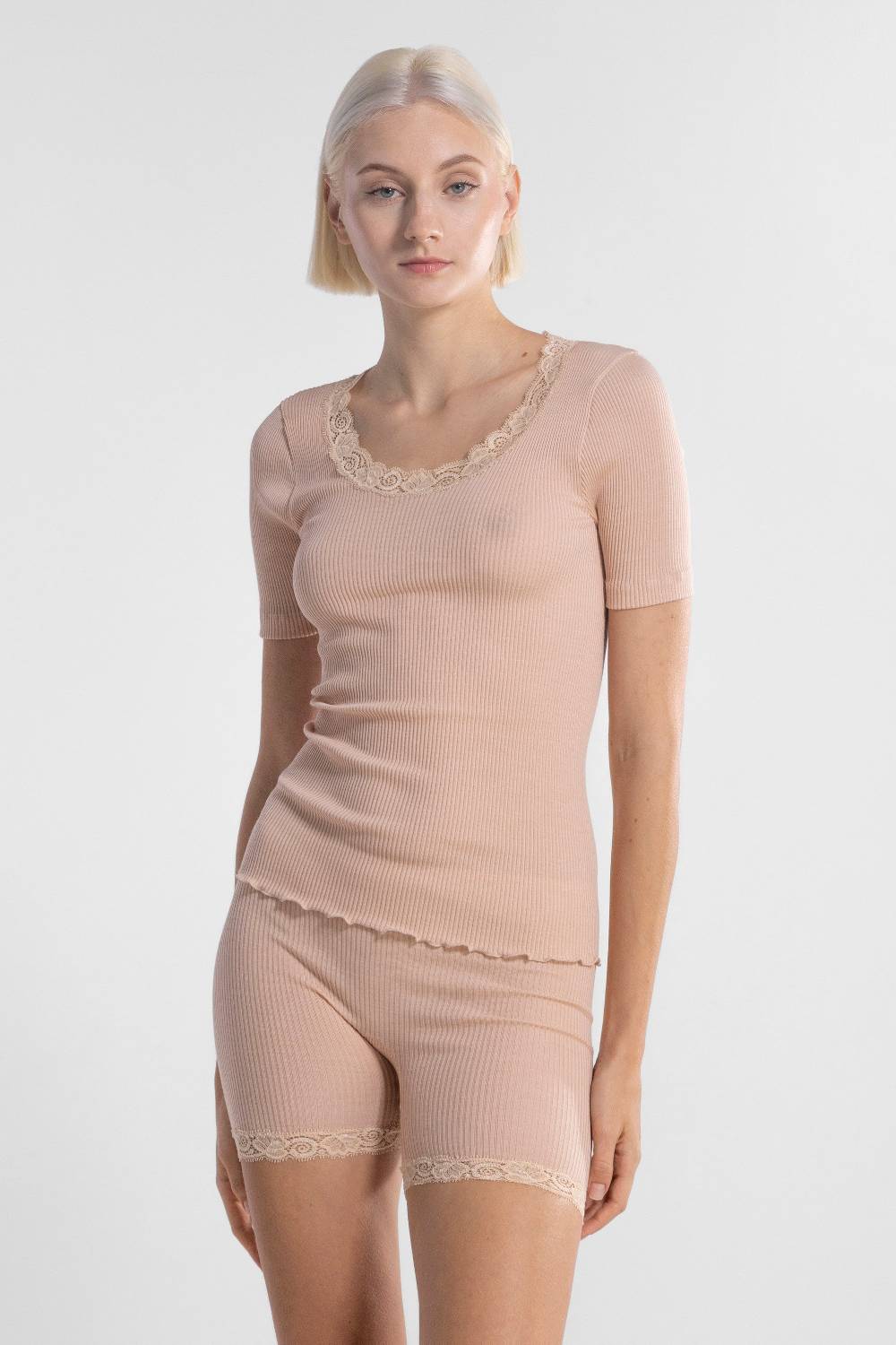 Oscalito T-Shirt Girocollo in Lana e Seta 3414 Negozio
