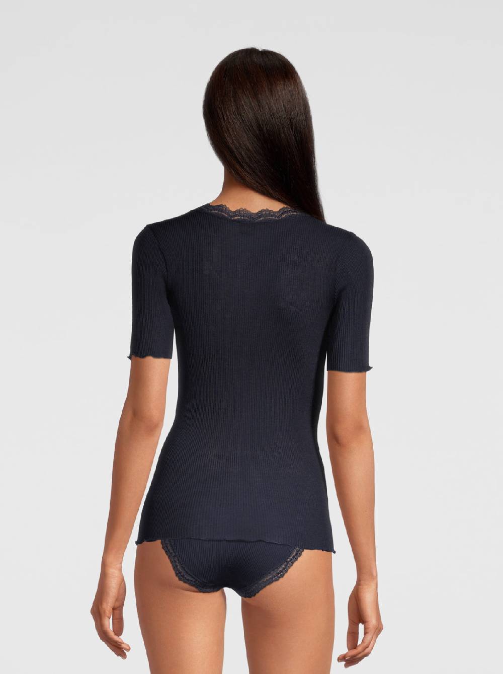 Oscalito T-shirt Filoscozia con Pizzo Leavers 3164 In Saldo