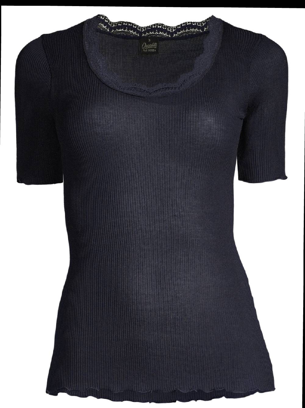Oscalito T-shirt Filoscozia con Pizzo Leavers 3164 In Saldo