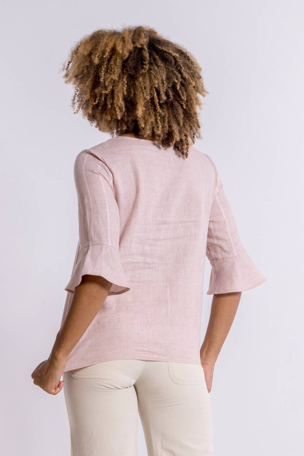 Oscalito Maglia manica lunga Donna 100% LINO 5785 Qualità