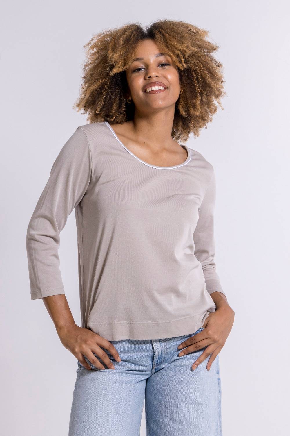 Oscalito Maniche 3/4 Donna 100% Cotone 3142C Promozione