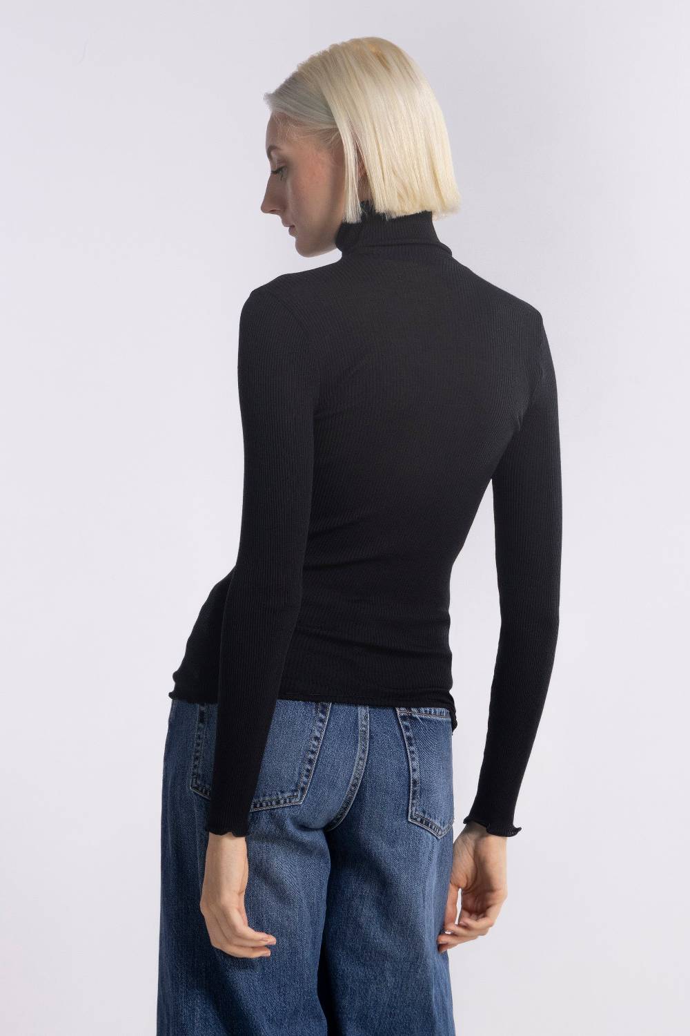 Oscalito Maglia Dolcevita a Maniche Lunghe in Lana e Seta 3438 Sottocosto