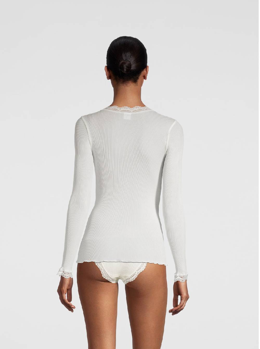 Oscalito Maglia a maniche lunghe Dentelle de Calais® in Seta 9476 Online