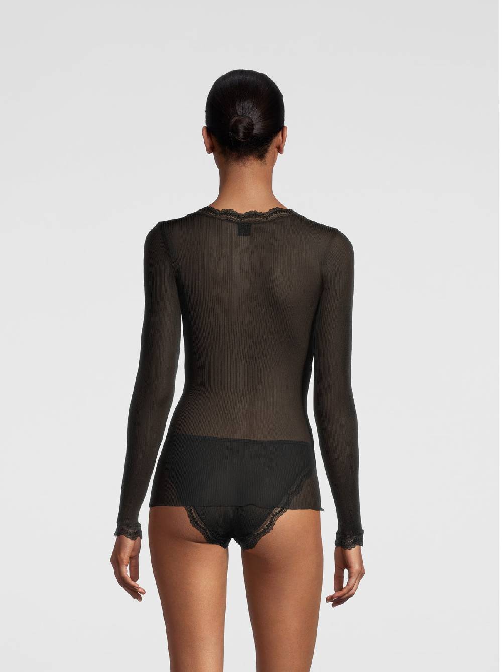 Oscalito Maglia a maniche lunghe Dentelle de Calais® in Seta 9476 Online