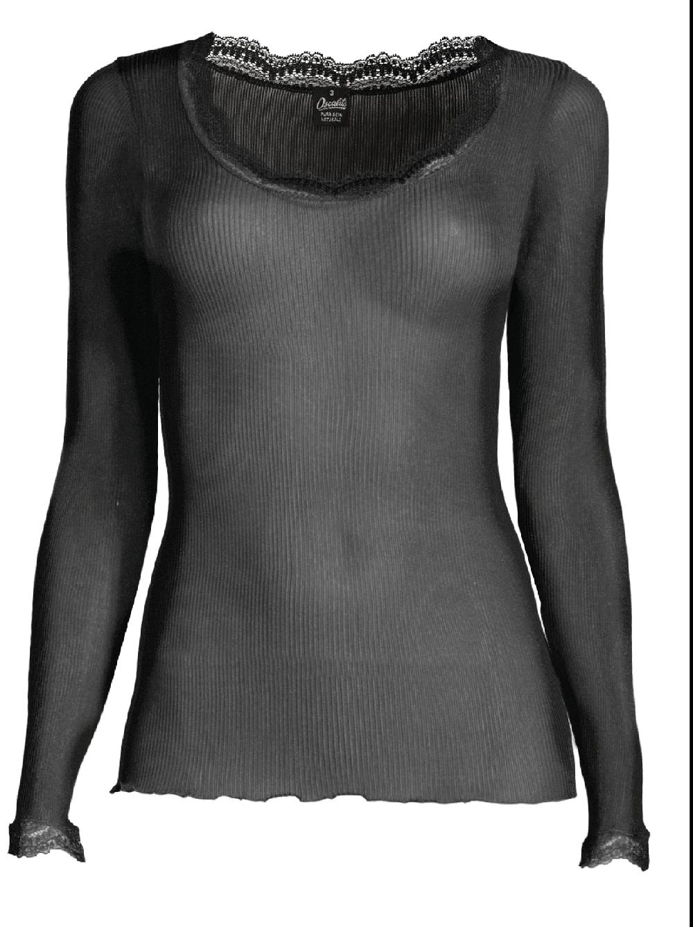 Oscalito Maglia a maniche lunghe Dentelle de Calais® in Seta 9476 Online