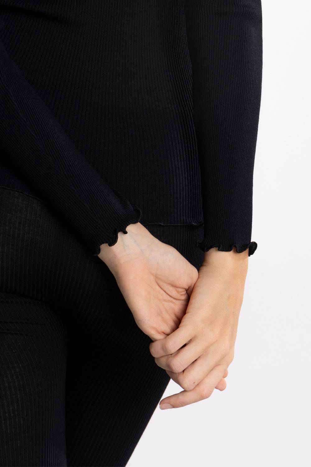 Oscalito Elegante camicia a maniche lunghe con bordi in raso 5304 I Più Venduti