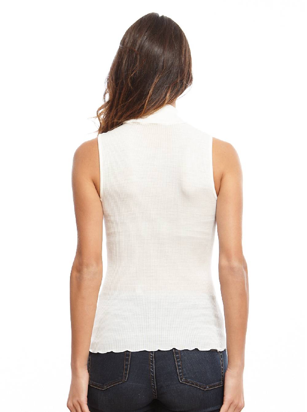 Oscalito Dolcevita senza maniche Lana e Seta 3427 Shopping Online