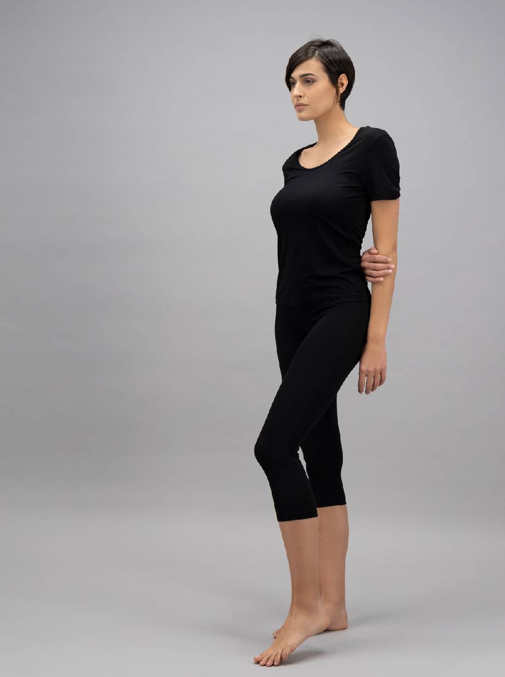 Oscalito Leggings in micromodal a vita alta 1235 Moda