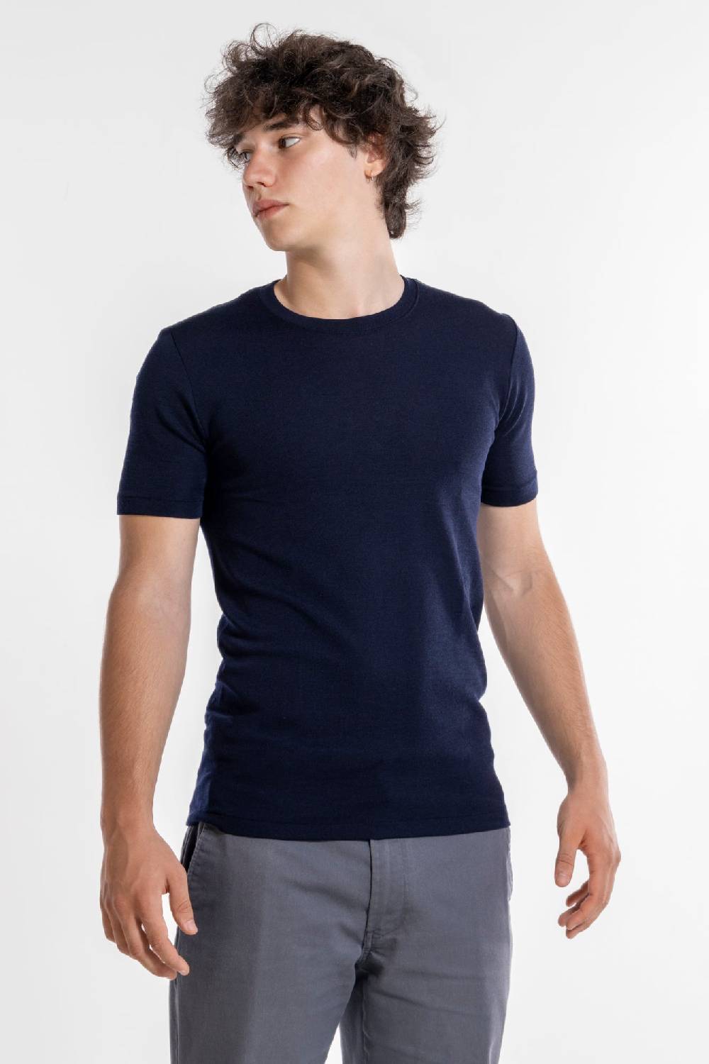Oscalito T-Shirt Girocollo in Lana e Seta 624 Consegna Veloce